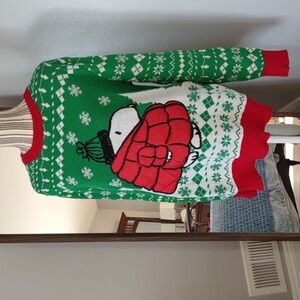 NWT Peanuts Snoopy Ugly Christmas Sweater Size L